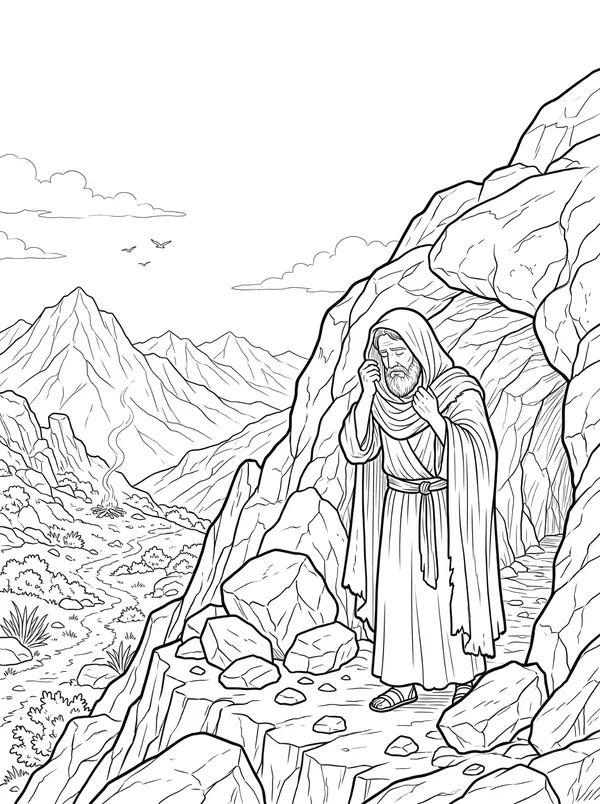 A Still Small Voice coloring page