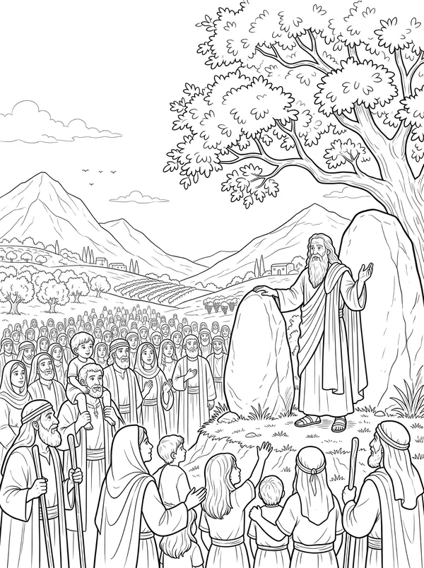 Choose You This Day coloring page
