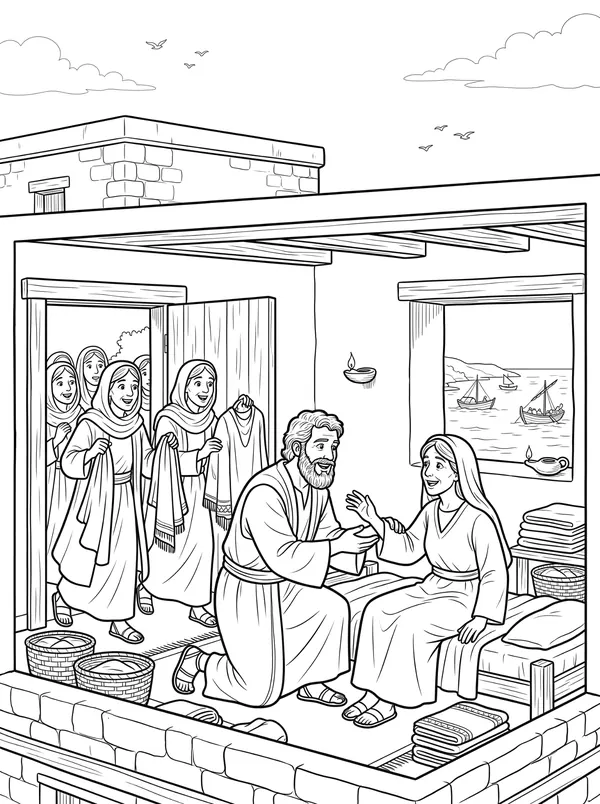 Dorcas Lives Again coloring page
