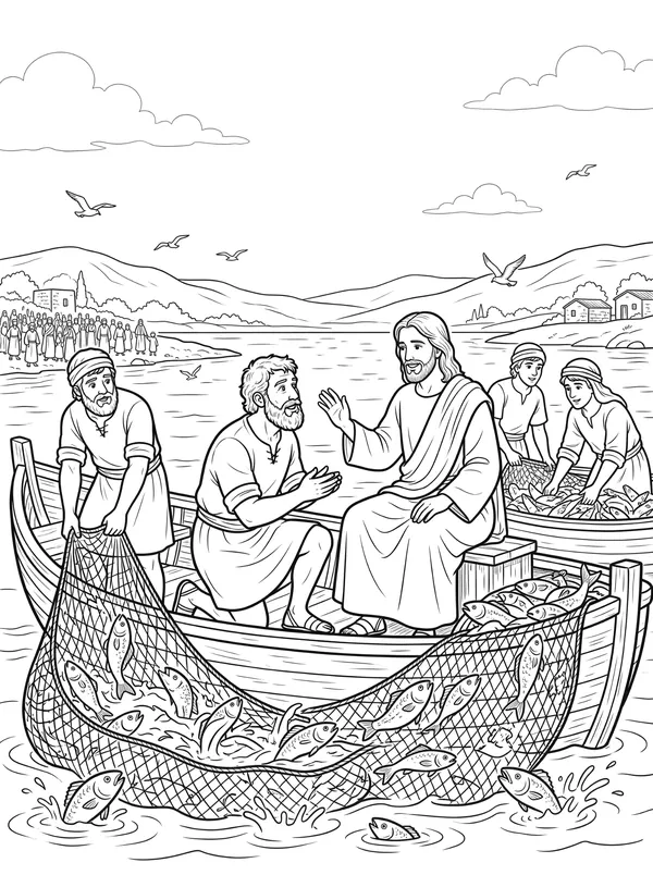 Fishers of Men coloring page