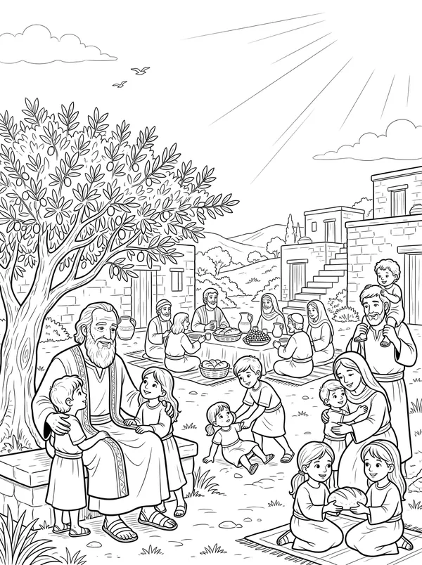 God Is Love coloring page