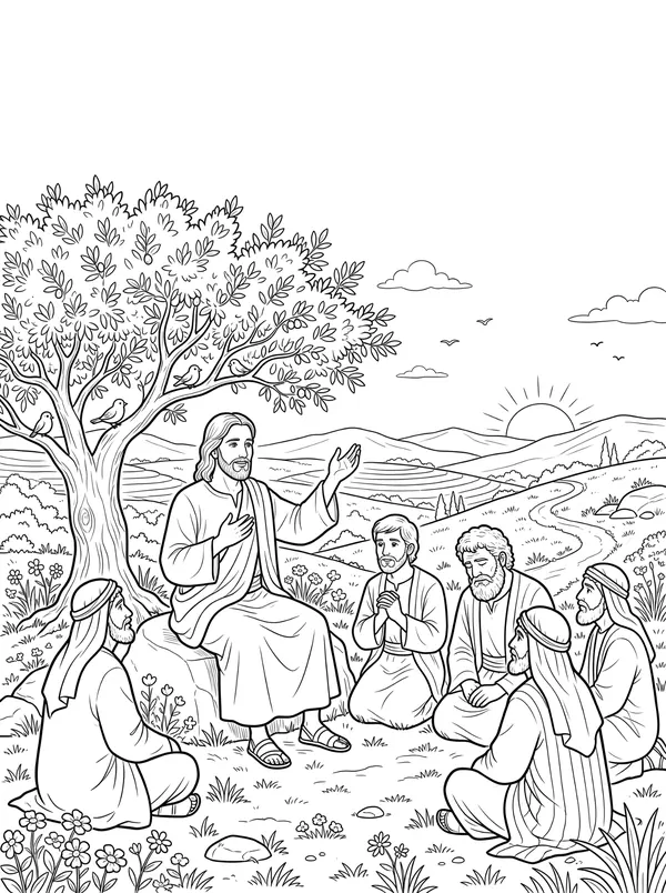 The Lord’s Prayer coloring page