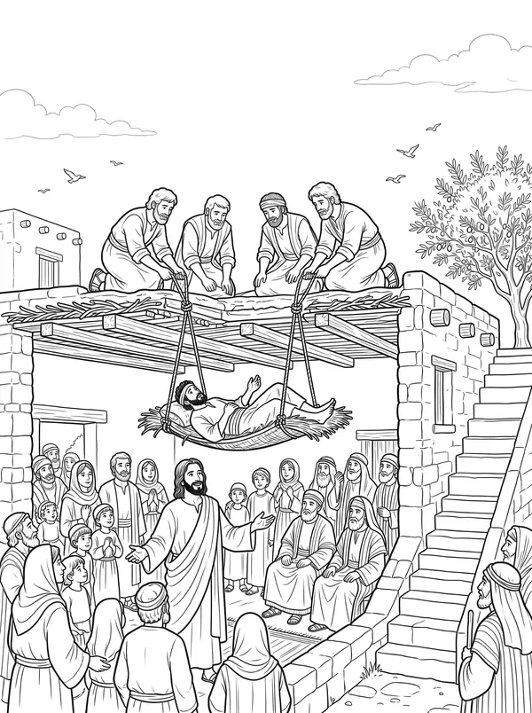 Through the Roof coloring page