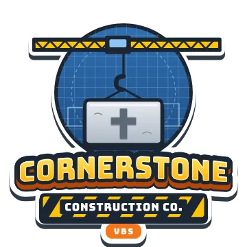 Cornerstone Construction Co. VBS logo